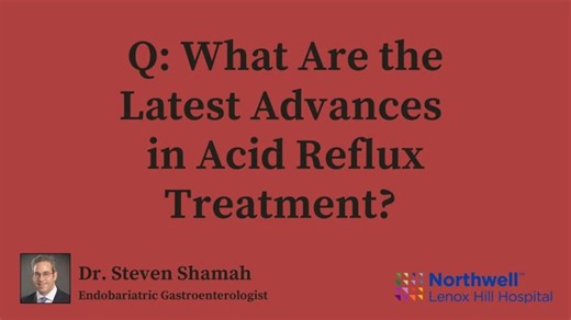 What Are the Latest Advances in Acid Reflux Treatment? | Dr. Steven Shamah