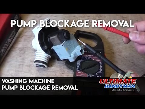 Washing machine pump blockage removal | ultimate handyman