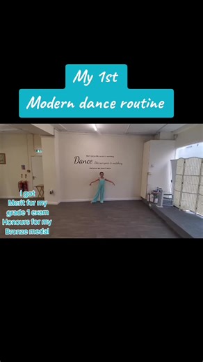 First Modern Dance Routine by a Young Dancer