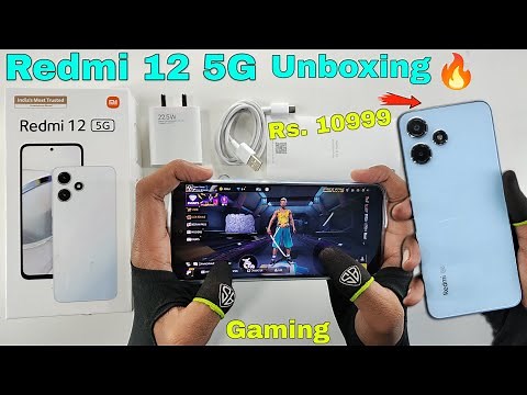 Redmi 12 5g unboxing and gaming all features