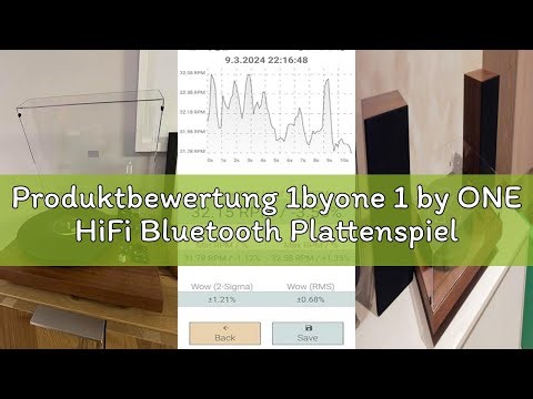 Produktbewertung 1byone 1 by ONE HiFi Bluetooth Plattenspieler mit USB-Anschluss MM System 33/45 U/m