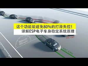 这个功能能避免80%的打滑失控！详解ESP电子车身稳定系统原理 #汽车知识 #汽车原理 #ESP