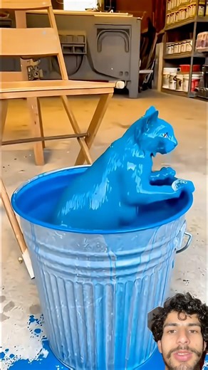 Best blue challenge #funny #satisfying #cat #crushingtime #puppy