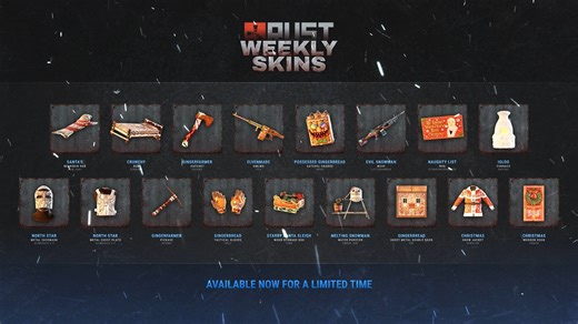 Yule be sorry if you miss this week’s community skins! ☢️🪵🍰 Limited time only, available on the Steam Item Store! Grab yours here: https://store.steampowered.com/itemstore/252490/ | Play Rust