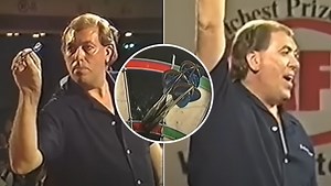 Man who pulled off first televised nine-dart finish in darts history received life-changing prize for creating history