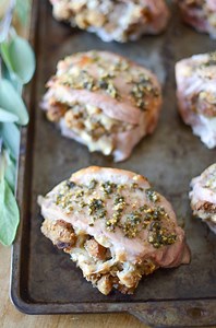 Baked Stuffed Pork Chops Recipe - Simply Whisked
