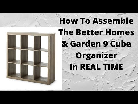 How To Assemble Better Homes & Gardens 9 Cube Storage Unit in Real Time -
