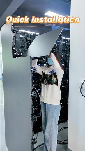 Install the rental screen wall.#leddisplay #eagerled #eagerjudy #daily #ledscreen #ledwall