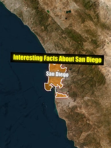 Interesting Facts About San Diego! #sandiego #cityfacts #california #learnontiktok #facts