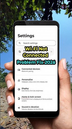 Wi-Fi Connect Nahi Ho Raha Hai? | Fix Wi-Fi Problem 2026 | Tech Zone #shorts