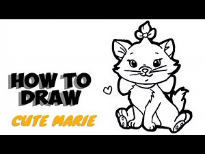 How to Draw Marie the cat Step by Step