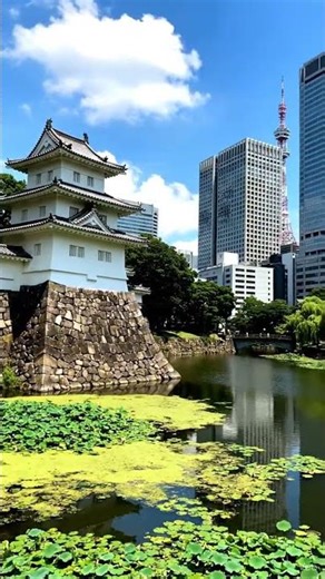 1600s Fortress vs. Tokyo’s Sky 🤯 (Imperial Palace)