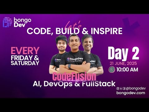 CodeFusion Bootcamp by bongoDev - Day2 | Complete Full Stack App Building