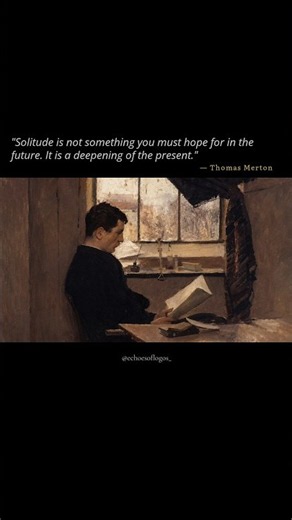 Solitude Is Not a Future Hope — It Is a Deepening of Now
