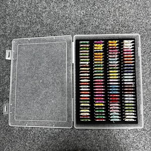 Embroidery Thread Storage Box 5 Foam-lined Boxes 490 Pre-labeled Clear 3mm Acrylic Spools (DMC Color-coded) | Embroidery Craft Storage Box - Etsy