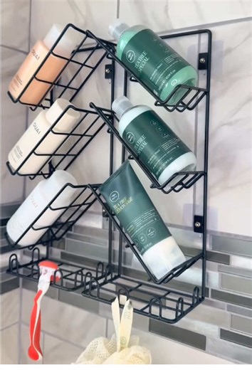 Rust-Free Shower Caddy with No Drilling Needed