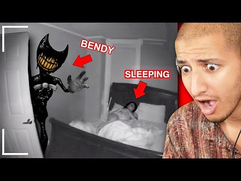 BENDY WAS HIDING IN HER CLOSET... (Scary)