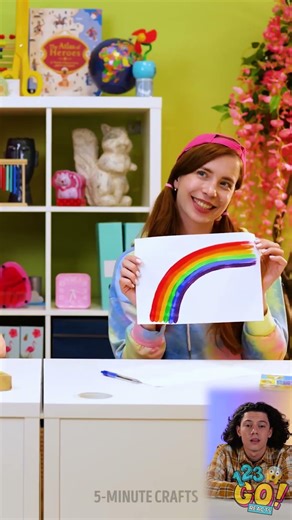 🌈 Crafting Joy: Rainbow Creations You’ll Love! 🌈 #Shorts