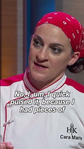 vegan chef takes a HUGE risk serving gordon a dish she can’t try 😅 #hellskitchen