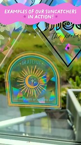 Rainbow Suncatcher Sticker: Celestial Moon, Stars & Sun Decal - Etsy