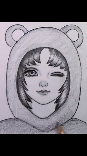 Step-by-Step Drawing of a Bear Character Tutorial