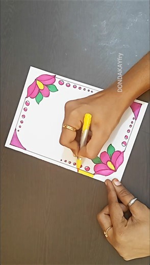 Quick and easy project work design border|Simple project design border|Project work border design