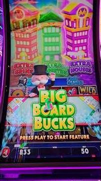 $50 With Go Bonus Extra Properties Monopoly Big Board Buck #slot #casino #jackpot #gambling