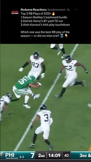 3 best running back plays of 2024.