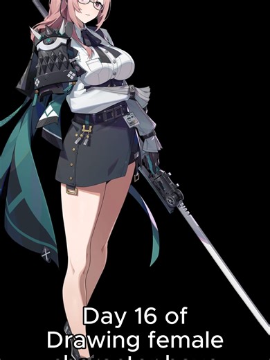 Drawing Yanagi from Zenless Zone Zero: Flat Chest Design