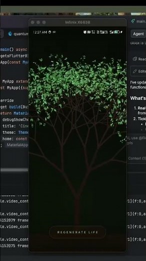 Procedural Tree Growth Animation in Flutter Using Recursion