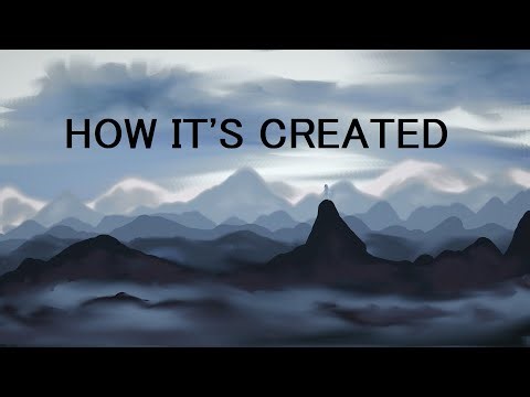 How to Paint Mountains in GIMP (Digital Landscape Painting) 🗻 GIMP Tutorial and Time Lapse