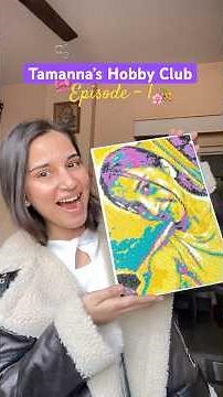 Ep-1 of Tamanna’s Hobby Club | Diamond painting kit ‪@qbrix-world‬ #ashortaday #shorts #diy #selfcare