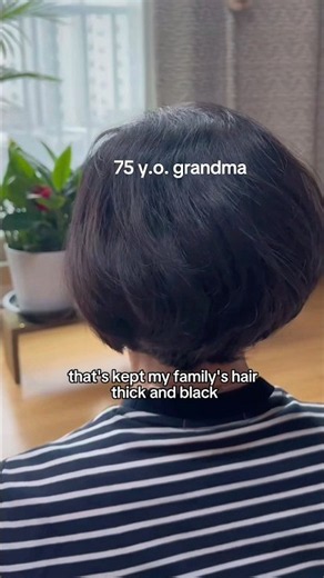Haircare drink for thick & black hair 🤍 my Korean grandma’s recipe