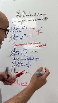 Terminale Spécialité. TOUTES les limites à savoir avec la fonction exponentielle.