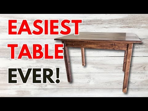 The EASIEST DIY Table - How Any Beginner Woodworker Can Build!