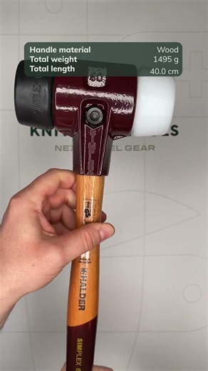 Halder SIMPLEX 3027060 rubber composition, superplastic, soft face mallet, 60 mm