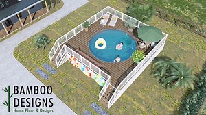 Little Rock 18ft Pool Deck Plan – 28x28 Wraparound Above-ground Pool Deck With Railings | DIY PDF Plans - Etsy Canada