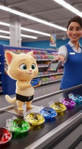 😺 Milo & the Candy Cats! #short #viral #cat #funnycats #3danimation #aianimation #shortfilm