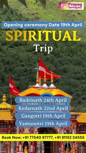Char Dham 2026 · The Gates Are Open · Bookings Now
