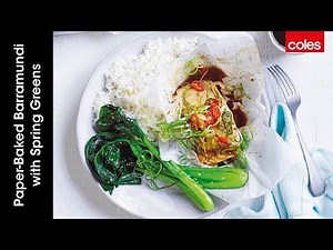 Paper-baked Barramundi with Spring Greens