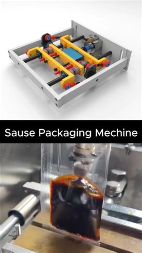 How a Sauce Packaging Machine Works! ⚙️ #shortsyoutube
