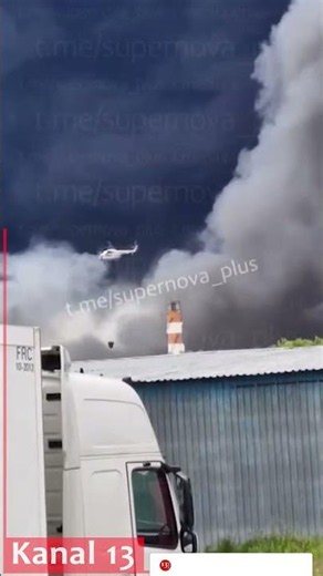 Firefighting helicopters prove helpless against massive blaze - Ukrainian drones strike Moscow