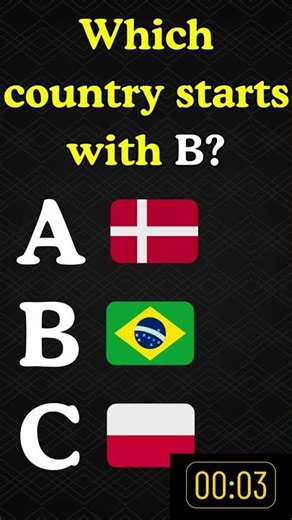 Which Country Starts With B? | Flag Quiz 🌍