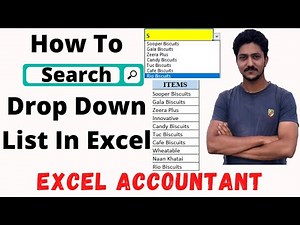Searchable Drop Down List For Multiple Cells | How To Search Drop Down List In Excel|Data Validation