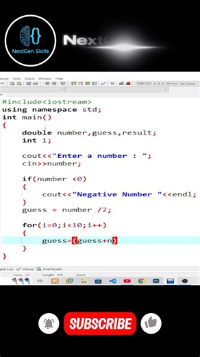 Want to calculate the square root in C without using the sqrt() function? This step-by-step tutorial shows how to implement the Newton-Raphson Method for efficient calculations. Great for beginners, coding interview prep, and C programming practice. What you’ll learn: Square root in C without built-in functions Newton-Raphson Method explained clearly Writing a clean, efficient square root program in C 👍 Like & Follow for more C tutorials, coding interview tips, and programming shorts. #CPlusPlu