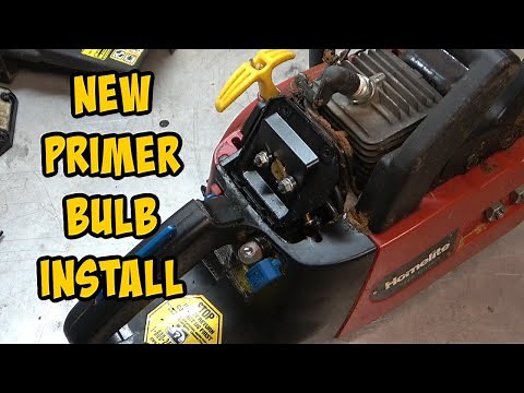 Primer Bulb Replacement On Your Chainsaw. It's NOT hard!