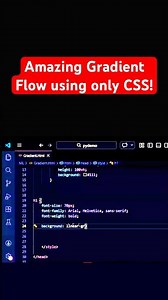 Amazing Gradient Flow Animation using CSS 🔥 #shorts #coding #css #cssanimation