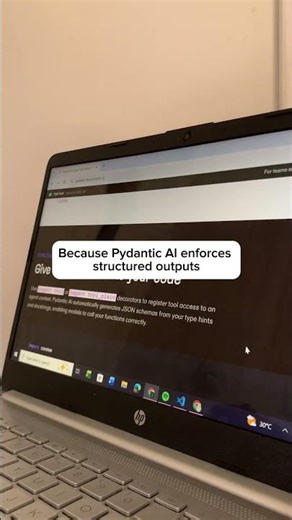 building AI agent is easy when the outputs behave, right?😌 #pydanticai #aidev #python #codinglife