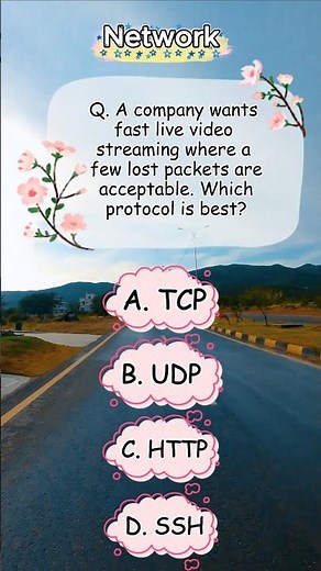 TCP vs UDP: Best Protocol for Live Video Streaming | Networking Scenario MCQ