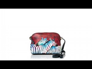 Sharif Limited Edition Leather Handpainted Crossbody Bag